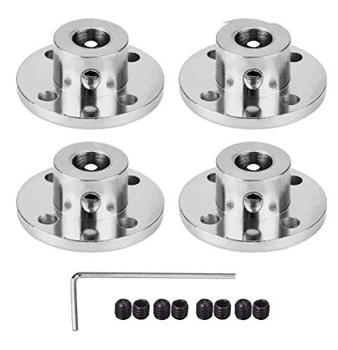 Flange di Accoppiamento con Guida Rigida 8mm per Alberi e Assi - Kit Fai da Te e Modellismo RC (4 Pezzi)