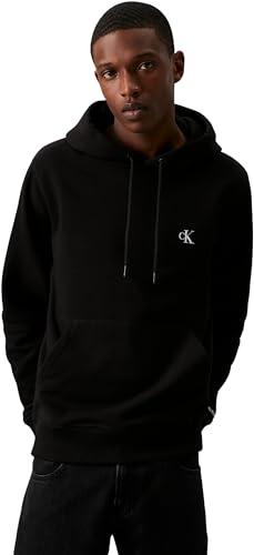 Calvin Klein Uomo Felpa CK Essential con Cappuccio, Nera