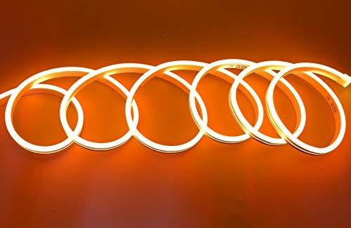 Striscia LED Neon Flessibile Impermeabile IP65 - 5 Metri, 120 LED/m, 12V - Arancione