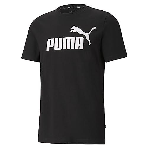 Puma Ess Logo Tee T-Shirt, Black, XXL Unisex - Adulto