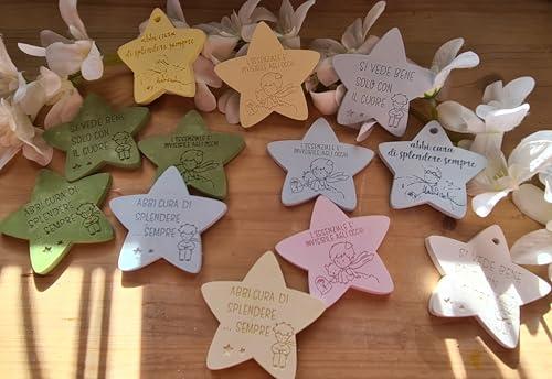Calamita Segnaposto Piccolo Principe Stella - Bomboniera Gessetto Colorato