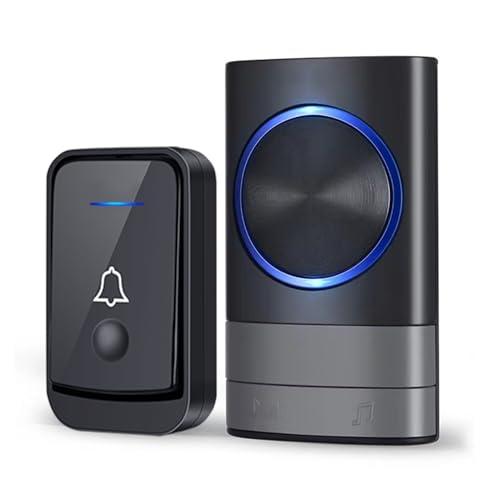 Campanello Wireless da Esterno KEWUZY, 52 Suonerie, 5 Volumi, Portata 400M, IP44