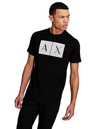 Armani Exchange 8nztck, Maglietta a Maniche Corte, Uomo, Nero (Black 1200), M