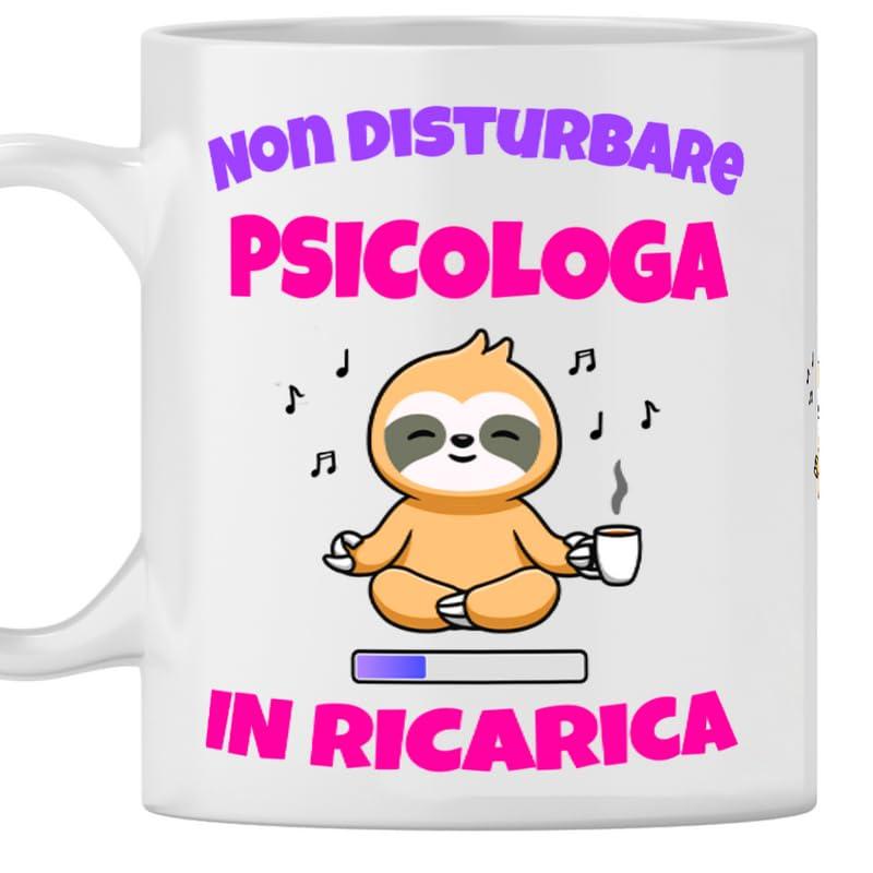 TeeDesign Tazza Psicologa, Idea Regalo di compleanno o natale per lei, Tazza per regali divertenti, Gadget Tazze con mestieri da regalare