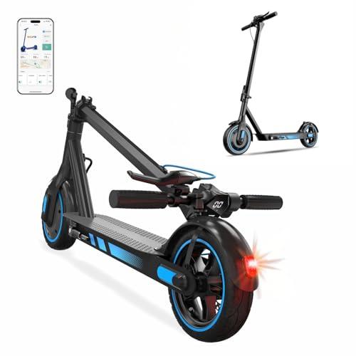 Monopattino Elettrico Adulto, Scooter Elettrico Pieghevole 350W/500W, Batteria 36V 10.5Ah/15Ah, Autonomia di 30-45KM, Velocità Massima 25 km/h, Doppia Frenata, Controllo App