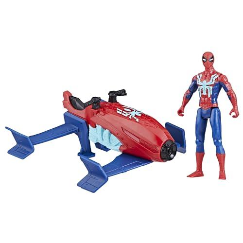 Spider-Man Hasbro Marvel, Epic Hero Series, Web Splashers, Jet a Lancio Acquatico, playset Action Figure e Veicolo