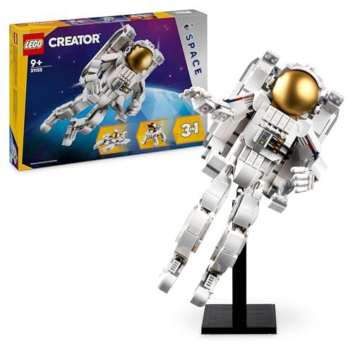 LEGO Creator 3 in 1 Astronauta Spaziale Trasformabile in Cane Giocattolo o in Modellino di Astronave Viper Jet