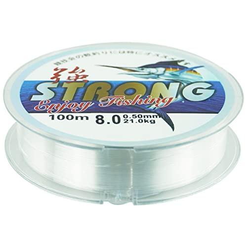 Lenza da pesca in nylon trasparente 100 metri 0,5 mm