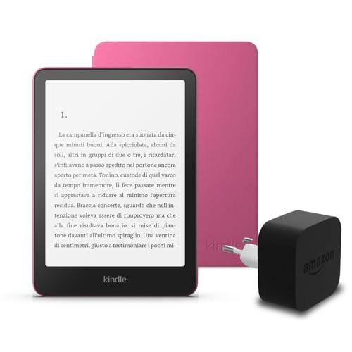 Kindle Paperwhite (2024) 16 GB + Cover Amazon Plant + Alimentatore Amazon 9W
