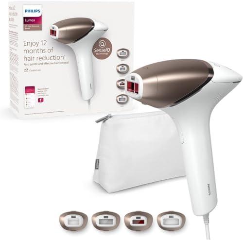 Philips Lumea Serie 8000 BRI948/00 - Epilatore a Luce Pulsata (IPL) con Tecnologia SenseIQ e 4 Accessori