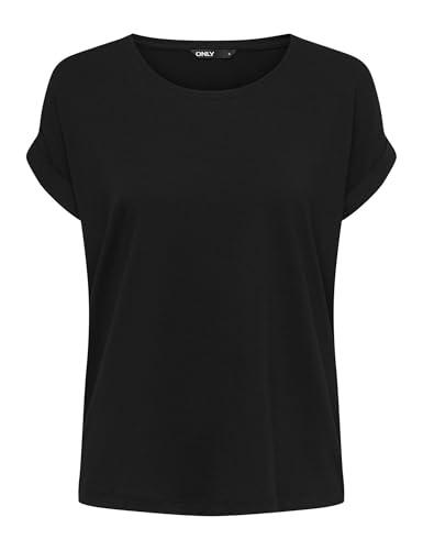 ONLY Onlmoster S/S O-Neck Top Noos Jrs T-Shirt, Solid Black, M Donna