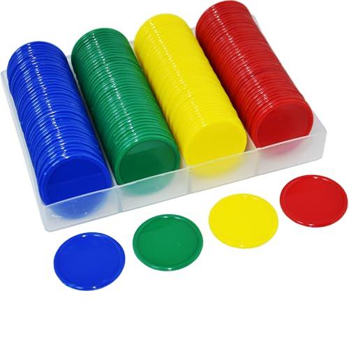 Smartdealspro - Set di 160 Fiche da Poker in Plastica Opaca, 38mm, Multicolore