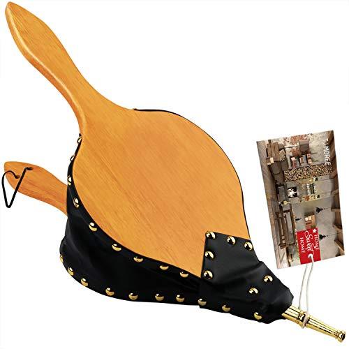 TJ.MOREE Soffietto per Camino in Legno con Cinturino - 48cm
