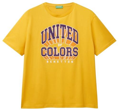 T-Shirt Uomo United Colors of Benetton Gialla con Logo