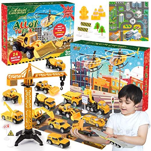 Tsokize Calendario Avvento 2025, Regalo Bambino 1 2 3 4 5 6 Anni Cars Macchinine Giocattoli Bambino 1-6 Anni Calendario Dell'avvento Regalo Bambina 1-6 Anni Macchinine per Bambini Gioco Bambino