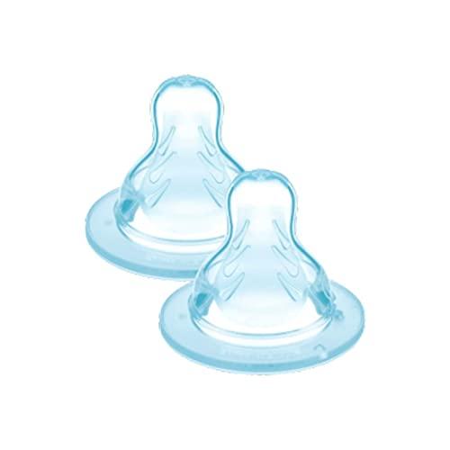 MAM Set di 2 Tettarelle Misura 3, Flusso Rapido, Silicone SkinSoft, 4+ Mesi