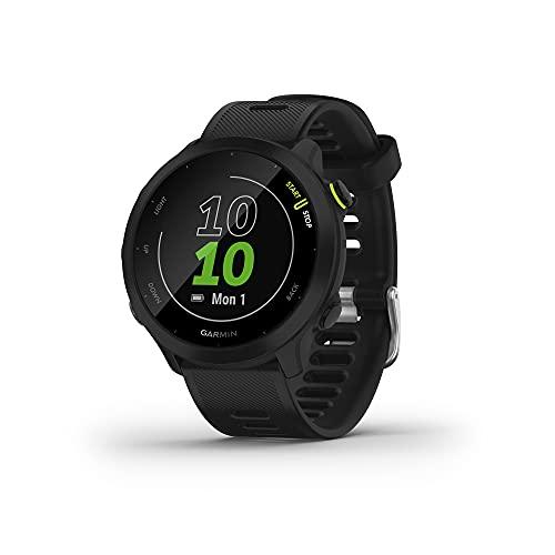 Garmin Forerunner 55 Smartwatch running con GPS, Cardio, Piani di allenamento inclusi, VO2max, Allenamenti personalizzati, Garmin Connect IQ, Nero, 1.04 Pollici (Ricondizionato)