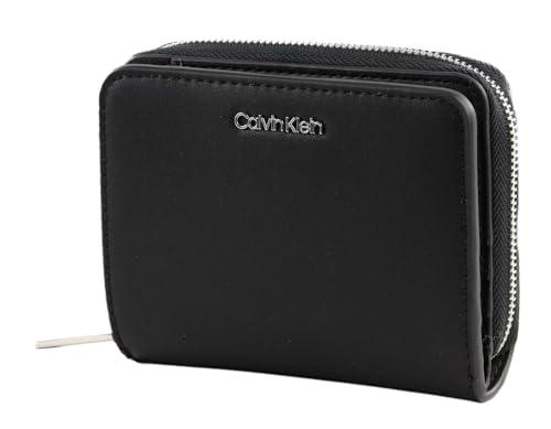 Calvin Klein Portafoglio Donna Ck Must Z/A Wallet Flap Medium Piccolo, Nero