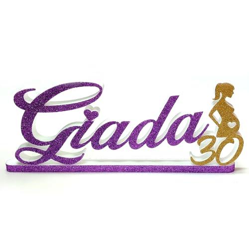 Scritta Parola in Polistirolo Personalizzabile con Glitter