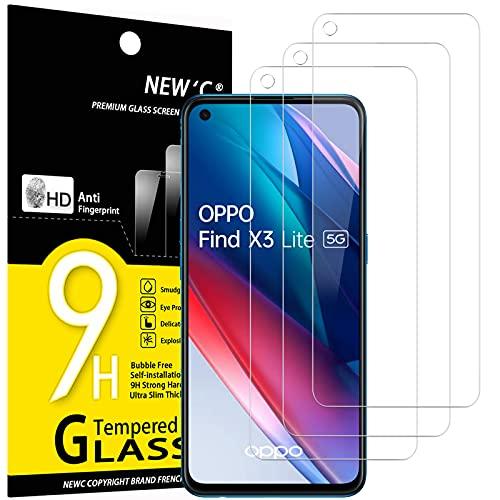 Pellicola Protettiva in Vetro Temperato per Oppo Find X3 Lite - NEW'C (3 Pezzi)
