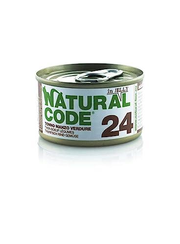 Natural Code 24 Tonno, Manzo e Verdure in Jelly - 85g