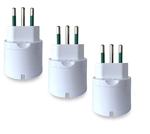 Adattatore Schuko Spina 10A Presa Schuko 16A