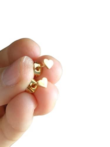 Orecchini a Clip Cuore in Acciaio Inox