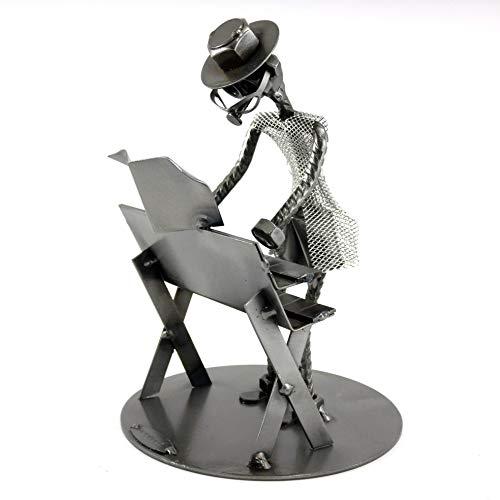 Tastierista in Metallo con Viti Bulloni Chiodi - Metal Idea - Idea Regalo Originale Artigianale