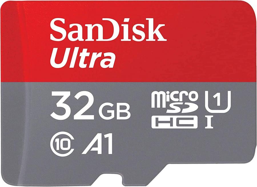 SanDisk Ultra 32 GB microSDHC Memory Card + SD Adapter