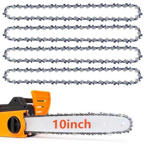 4pz Catene per Motosega 10 Pollici, 3/8