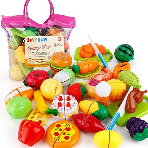 JoyGrow Set di Frutta e Verdura da Tagliare - 32 Pezzi per un Divertimento Educativo