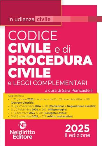 Codice Civile e di Procedura Civile in Udienza 2025 - Neldiritto Editore