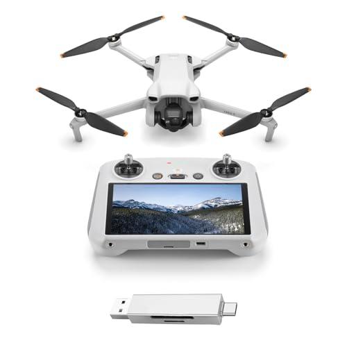 DJI Mini 3 (con DJI RC) Bundle - Mini Drone con Fotocamera Leggero e Pieghevole con Video in 4K HDR