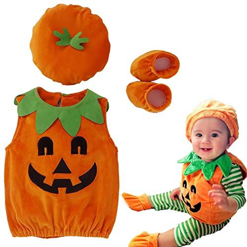 Hifot 3 Pezzi Vestito Zucca Neonato