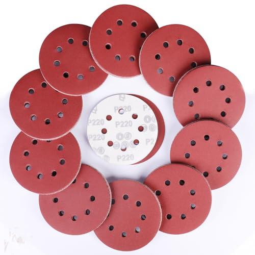 Sruhrak 100 Pezzi Dischi Abrasivi 220 Grana, 125mm