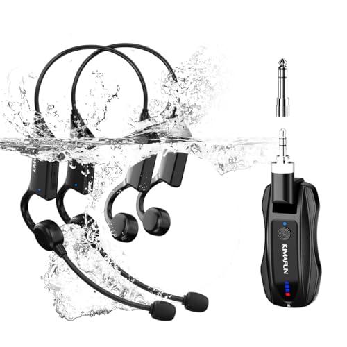 KIMAFUN Microfono Impermeabile Wireless IP67 per Fitness GWP92