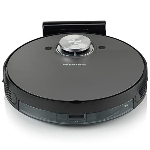 Hisense Robot Aspirapolvere Lavapavimenti RVCL144AB, Mappatura Laser, Nero