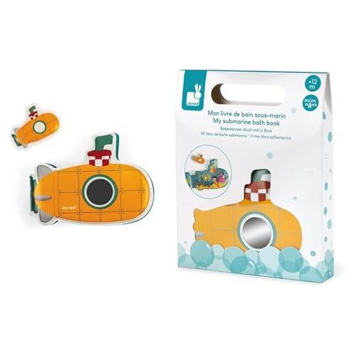 Janod - Il Mio Libro da Bagno Subacqueo - Tema Oceano - Giocattolo Didattico della Prima Infanzia - A Partire da 1 Anno, J04716