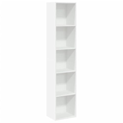 vidaXL Libreria Bianca 40x30x189 cm in Legno Multistrato