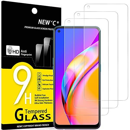 NEW'C Pellicole Protettive Vetro Temperato per Oppo A74 4G e Oppo A94 5G (3 Pezzi)