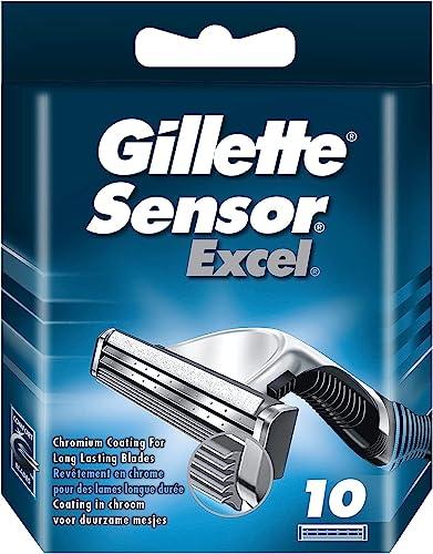 Gillette Sensor Excel - Lame di Ricambio da Uomo, 10 Unità
