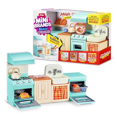 Mini Brands Magic Cook Kitchen Playset Series 1 di ZURU – Set da cucina in miniatura con funzioni realistiche, include mini utensili e accessori, gioco da collezionare per bambini, ragazzi e adulti
