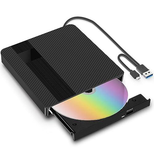 BNEHHOV Lettore CD DVD Esterno USB 3.0 Type-C per PC Portatile