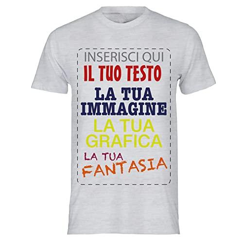 T-shirt Personalizzabile in Cotone Organico - Stampa su Richiesta Made in Italy