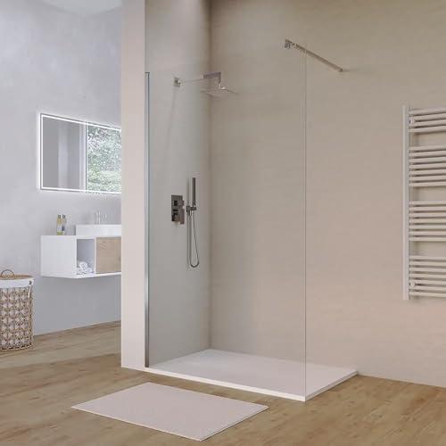 Box Doccia Walk-In Keros 100cm Vetro 8mm Anticalcare Trasparente