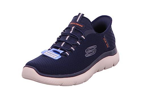 Skechers Summits High Range, Sneaker Uomo, Navy Mesh Trim