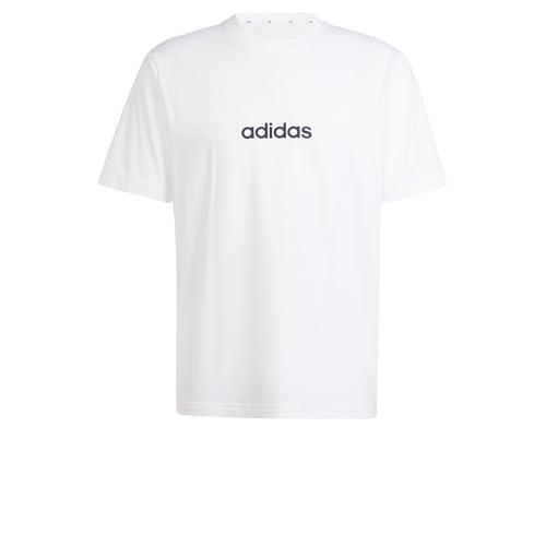 Adidas Essentials Linear Single Jersey Tee - Bianca/Nera