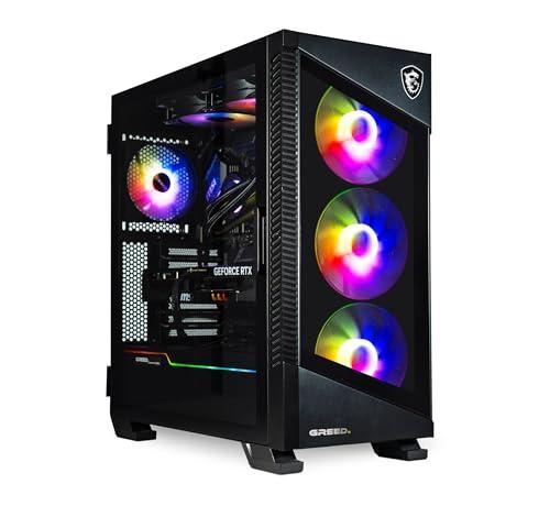 Greed® MK5 Power - Gaming PC - Intel Core i9 12900KF + RTX 5070 Ti 16GB - RGB computer con Raytracing & 4K - 5,2 GHZ - 32 GB RAM DDR5-1TB SSD - WLAN + Win11 Pro