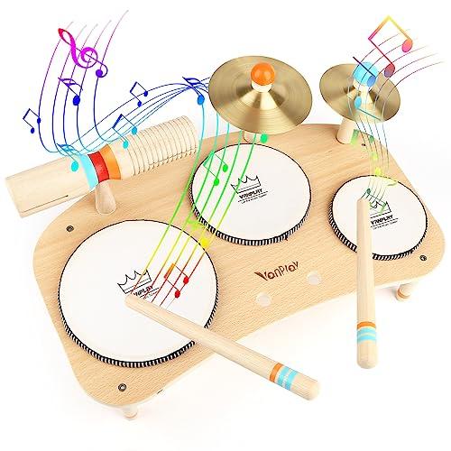 Batteria Musicale per Bambini in Legno - Gioco Educativo Montessori