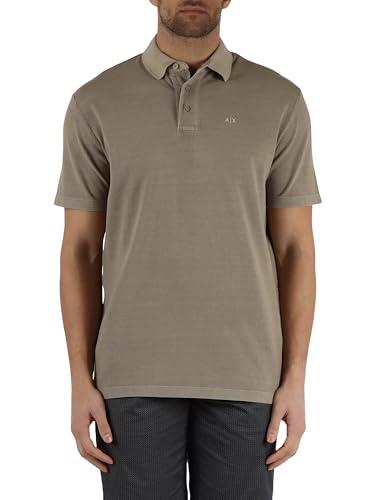 Armani Exchange Polo Uomo Urban Heights Logo Ricamato Anacardi